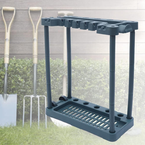 MooneHived 40 Garden Tool Organizer, Rolling Storage Rack Tower Yard Tool Organizer Cart Heavy Duty Garden Tool
