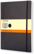 Moleskine Classic Notebook, Soft Cover, XL (7.5" x 9.5"), Ruled/Lined, Black, 192 Pages