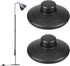 Exircy 2-Pack Floor Foot Switch, Round Black Inline Foot Pedal Switch Step-on-Button Switches