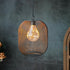 TRIROCKS Hanging Lamp Battery Operated Hanging Light Cordless Pendant Lamp Metal Mesh