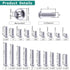 1/4-20 x 1-1/2" Button Head Socket Cap Bolts Screws, 304 Stainless Steel 18-8, Allen Hex Drive, Bright Finish, Pack of