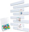 Felt Pin Board Bar, 13"x2", Pack of 8 Bulletin Board Strips with 40 Push Pins for Home Office