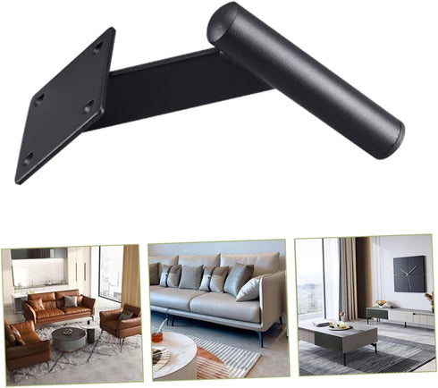 18cm Veemoon Metal Furniture Support Legs for Coffee Table, Sofa, Dresser Black Metal Replacement Feet for Cabinet