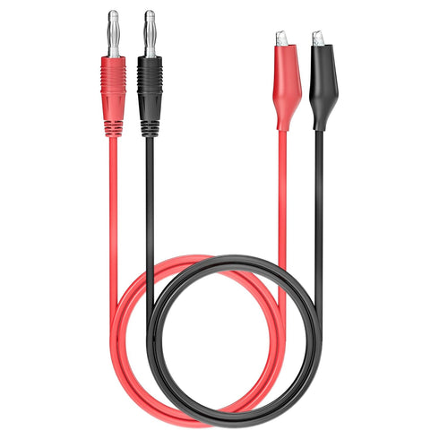 Goupchn 4mm Banana Plug to Alligator Clip Test Leads, 2PCS Red Black