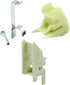 Prime-Line FS 291B Block and Tackle Top and Bottom Guides, Plastic and Steel Components (Single Pack)