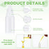 Uiifan 12 Pcs Plastic Squeezable Dropper Bottle - Small Empty Liquid Dropper with Screw Cap, 2 Funnels & 2 Droppers