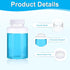 PATIKIL 10 Pcs 300ml Reagent Bottles, Transparent PET Wide Mouth Round Bottles with Screw Cap for Lab Storage