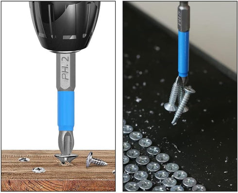 10 Pcs Phillips Bits Ph2 Power Tool Impact Driver Bit Set, 2 Inch Long Anti Slip Magnetic Screwdriver Bits
