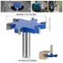 MLYNZXJSY 2PCS 1/2 2-1/2" 6 Slab Flattening Router Bit Shank, Cut Dia, Flute Surfacing Router Bit Efficient Slab