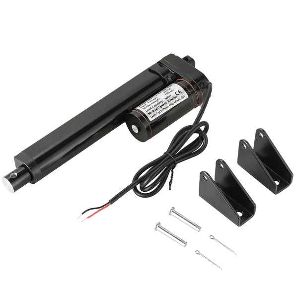 MAOPINER 6" DC12V Stroke Linear Actuator with Mounting Bracket, 900N (202lbs) Maximum Lift, 10mm/s for Electric Sofa,