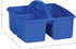 Teacher Created Resources Blue Portable Plastic Storage Caddy, 6-Pack for Classrooms and Office Organization
