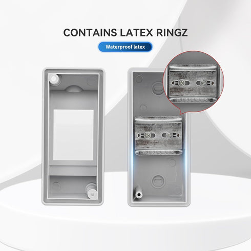 2 Way Circuit Breaker MCB Distribution Protection Box, IP65 Waterproof, for Indoor and Outdoor Use