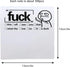 Funny Sticky Note What The F*ck Sticky Notepad, Oh, for Fuck's Sake Novelty Notepads, Funny Post it Notes, Funny Sticky Notes for Adults, 100pcs Funny Stickers (4 Pcs)