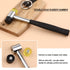 10 Pcs Leather Hole Punch Tool Set, Round Hole Punch with Double Head Hammer for Leather Projects