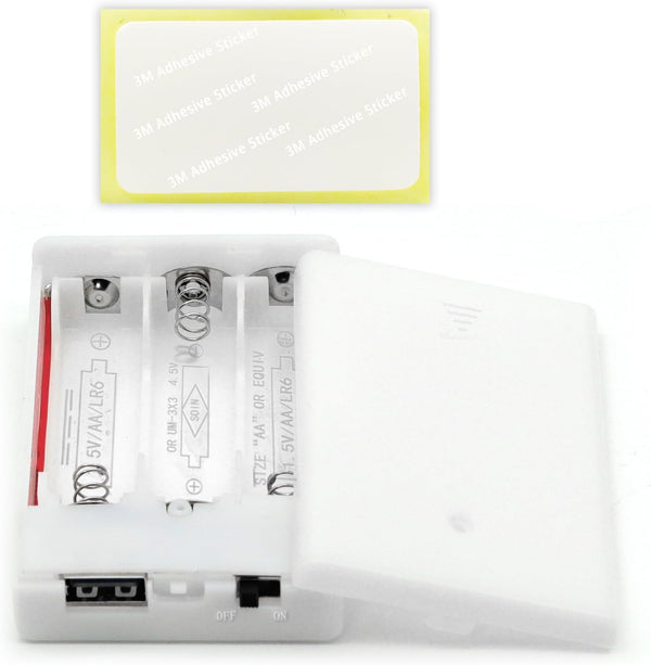 Battery Pack for Neon Signs, 4.5V Output, White, LED Neon Battery Pack