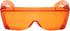 Calabria 3000 Orange Fitover Dental Safety Glasses Protection for Teeth Whitening LED Light Eye Shield Red Light Goggles Blue Light Blocking Glasses Fit Over Prescription Glasses Anti Scratch Fog