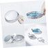 50Pcs Aluminum Foil Weighing Trays with Handle, Heavy Duty Aluminum Foil Pans for Laboratory Use and Measuring