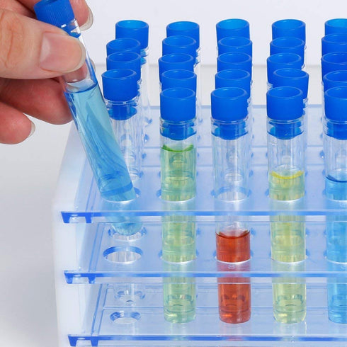 Bettomshin 100Pcs 10ml Round Bottom Centrifuge Tubes with Screw-on Cap, Transparent Mini Plastic Storage Containers