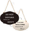 Double-Sided Wooden Do Not Disturb Door Hanger Sign for Offices, Homes, Clinics, and Hotels