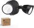 Philips 44W 3500LM LED Security Flood Light OutdoorSwitch Controlled Aluminum Security Light,