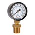 Measureman 2" Well Pump Pressure Gauge, 0-100psi/bar, 1/4" NPT Male with 1/2" NPT Adaptor