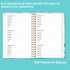 Simplified Password Book with Alphabetical Tabs, Small Pocket Size Password Keeper Journal for Computer Logins (Teal)