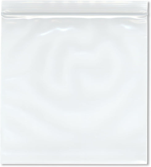 Plymor 8" x 8" Reclosable Plastic Bags, Pack of 100, 6 Mil Industrial Duty