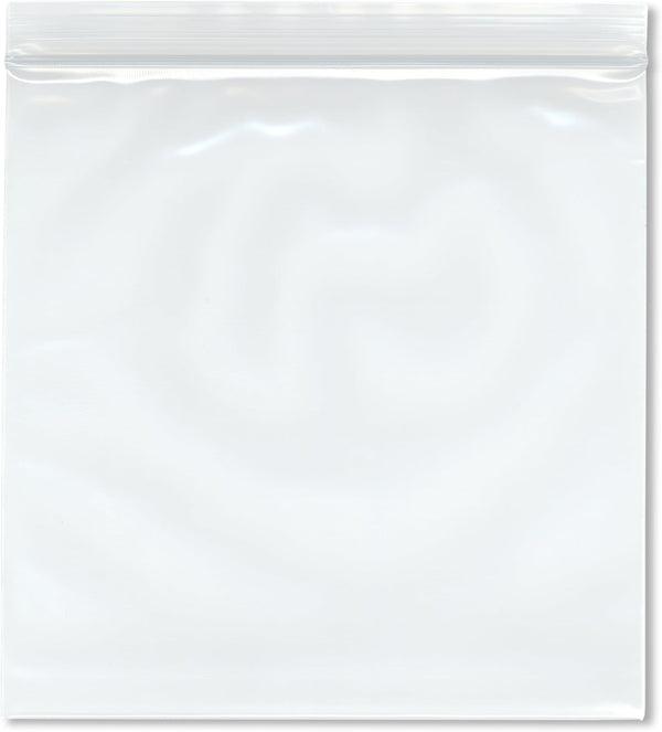 Plymor 8" x 8" Reclosable Plastic Bags, Pack of 100, 6 Mil Industrial Duty