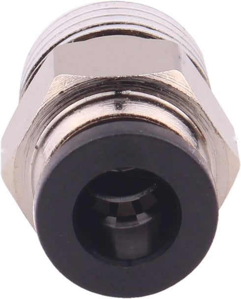 Push to Connect Tube Fitting, Male Straight - 5/16" Tube OD x 1/8" NPT Thread, Pack of 10