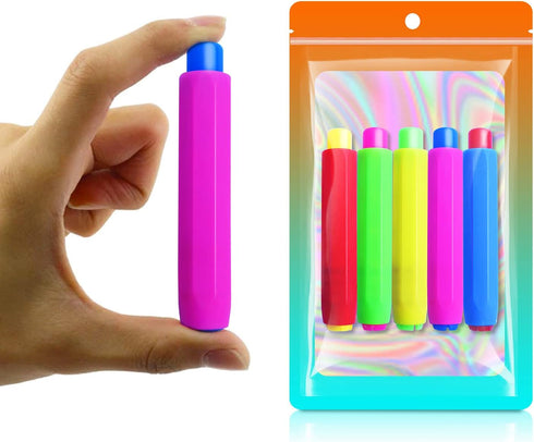 Paichley 5 Set 5 Count (Pack 1) Pieces Colorful Plastic Chalk HoldersBlackboard Adjustable for Teachers School Office