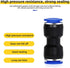 20pcs Air Tool Fittings, 6/8mm (1/4 5/16) Straight Push Connectors, Pneumatic Connectors Air Line Fittings