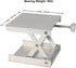 stonylab Lab Scissors Jack, 3.5" x 3.5" Aluminum Alloy Laboratory Support Jack Platform Lab Lift Stand Table, 0.78" - 3.35" Expandable Lift Height Range, Support Weight 5KG