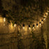 25FT 20 ST58 Bulbs, (25FT) Solar Outdoor String Lights, Patio Lights String Waterproof with Warm White LED Shatterproof