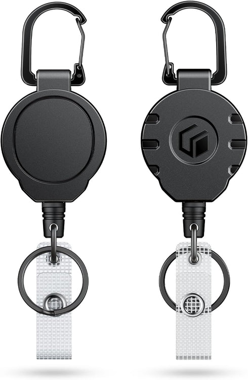 Uniclife Retractable Keychain - Heavy Duty Badge Holder with Strong ABS Casing and 31.5 Inch Steel Wire Rope