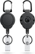 Uniclife Retractable Keychain - Heavy Duty Badge Holder with Strong ABS Casing and 31.5 Inch Steel Wire Rope