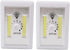 2pcs Bedside Wall Lights Night Light for Corridor Cabinet Wardrobe Bright Cob