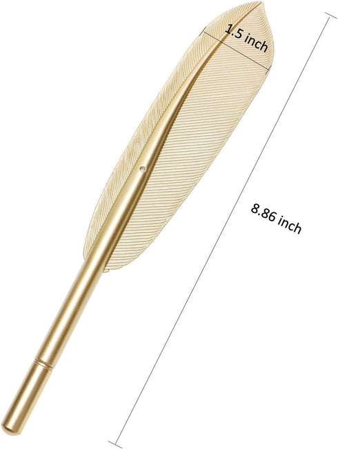 PENTA ANGEL Feather Pens 4Pcs Creative Rollerball Pens with Artificial Wing Feather Ballpoint Gel Ink Gift Set