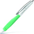 Schneider Haptify Ballpoint Pen - M (Medium), Refillable, Retractable, White-Mint Barrel, Box of 10 Pens