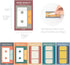 Monolike Retro Cassette Tape + Film Sticky-It 6p Set, Self-Adhesive Memo Pad, 50 Sheets for Daily Sticky, Diary, Memo
