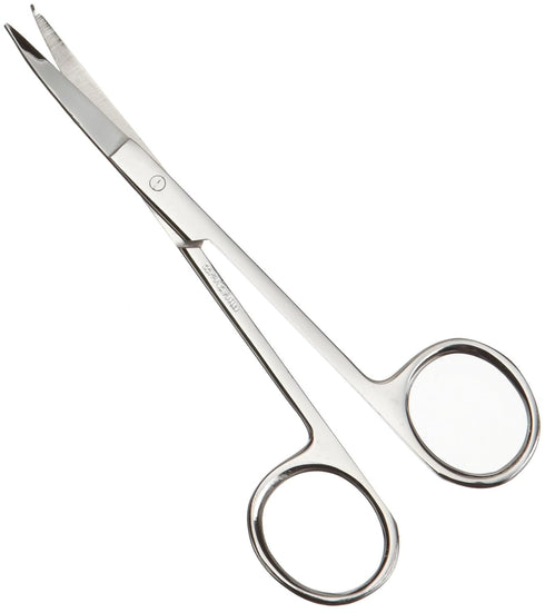 Amercian Diagnostic Corporation 3425 Iris Scissors, 4 1/2 Curved, Stainless Steel, Adult