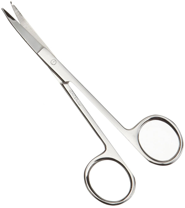 Amercian Diagnostic Corporation 3425 Iris Scissors, 4 1/2 Curved, Stainless Steel, Adult