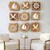 3PCS Sailboat 7.9x7.9 INFUNLY Nautical Acrylic Router Template Clear Router Inlay Template Ship Wheel Carving Templates