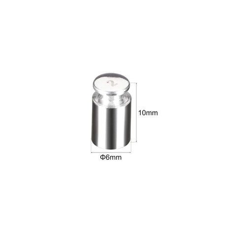 uxcell Gram Calibration Weight 2g F1 Precision Stainless Steel for Digital Balance Scales