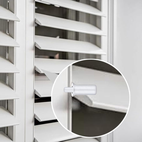 SiLnmLih 20 Pcs Plantation Shutter Louver Repair Pins Spring Loaded Wood Shutters Replacement Repair Pins Blinds Louver