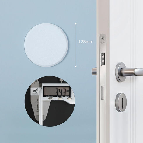 HOME MASTER HARDWARE 5" Wall Protector Round, 5 Pack Doorknob Wall Shield Guard with Self Adhesive Sticker