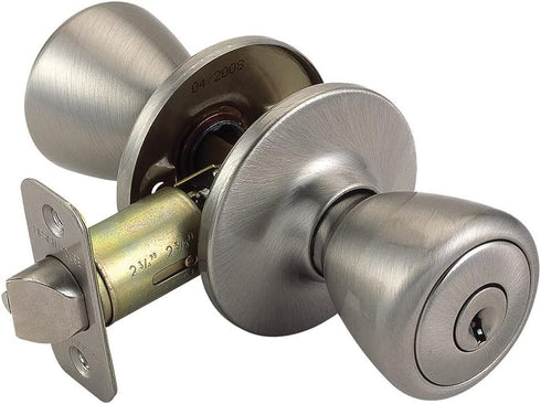 Design House 781922 Tulip Keyed Entry Door Knob, Satin Nickel