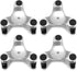 Xiyesang 6" 4 200 lbs 1 Steel Tri-Dolly pcs, Load Capacity, Great for Moving Furniture & Appliances, Durable and Easy