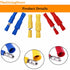 160pcs Terminals Quick Wire Connectors Kit, Male and Female Waterproof Electrical Wire Connectors