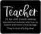 Teacher Appreciation Mouse Pad, Desk Accessories for Office Gaming, Gifts for Women Men, 9.5x7.9 Inches