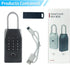 Smart Key Lock Box, with Fingerprint,Tuya APP,Password and Emergency Key Unlocked Methods, APP Remote Control
